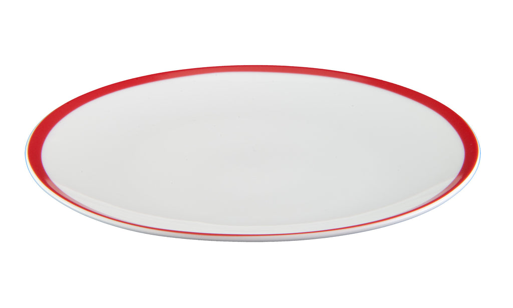 Red Stripe Side Plate Set of 6
