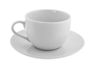 Coupe Cup & Saucer White Set of 6
